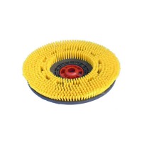 13 inch floor round circular cleaning nylon disc bristle brush manufacturer 17 Inch Carpet Shampoo brush